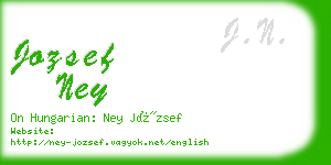 jozsef ney business card